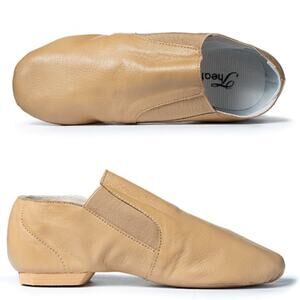 Theatricals Adult Gore Insert Tan Jazz Boots Size 10.5